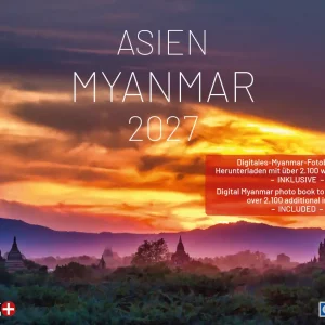 2027 Myanmar: Kalender A2 Querformat